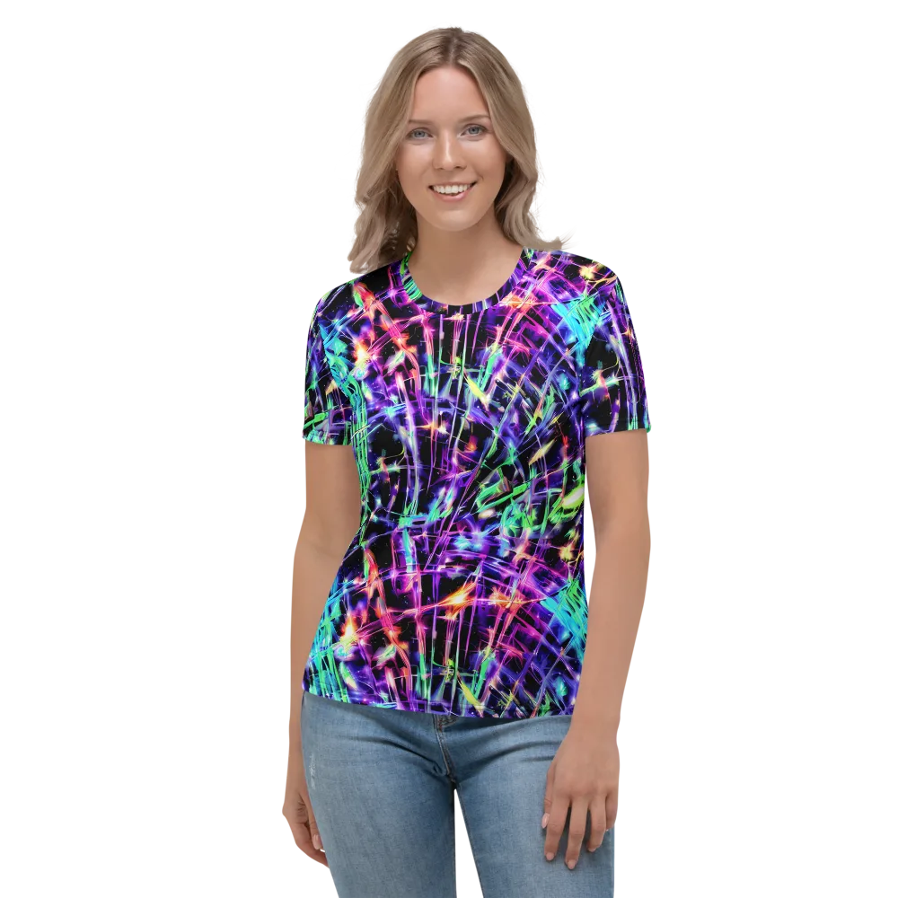 Neon Bamboo on Women's Crew Neck T-Shirt — Front