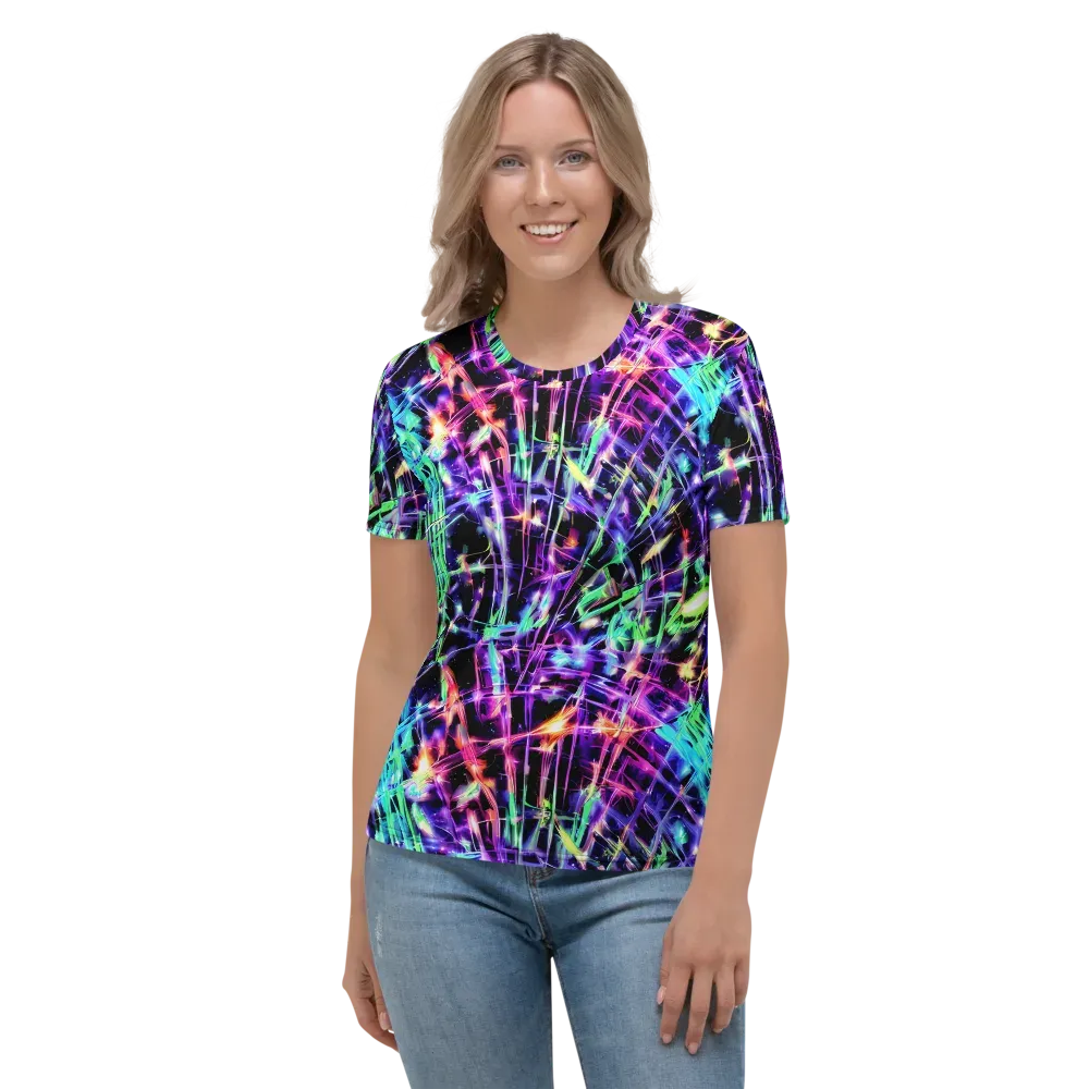 Neon Bamboo on Women's Crew Neck T-Shirt — Front