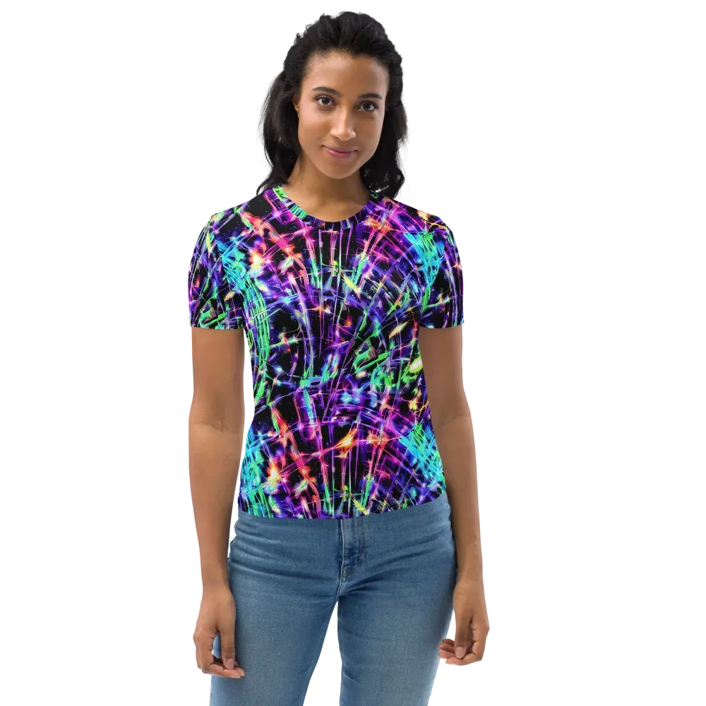 Neon Bamboo on Women's Crew Neck T-Shirt — Front