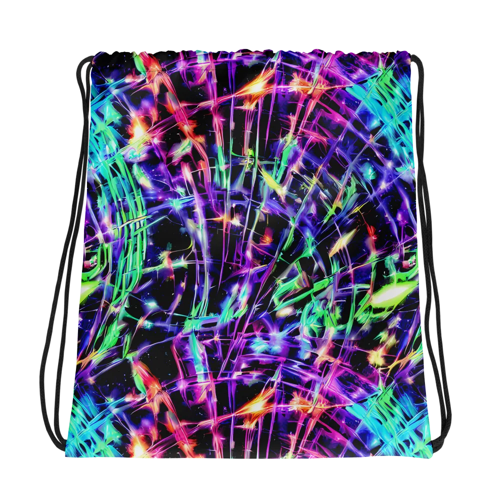Neon Bamboo on Drawstring Bag — Photo
