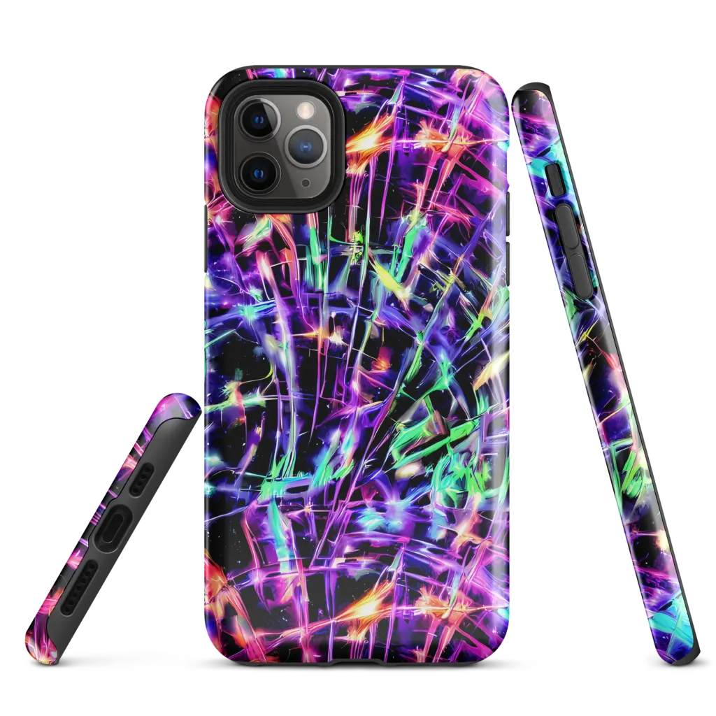 Neon Bamboo on Tough Case for iPhone® — Front