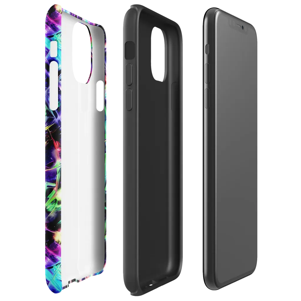 Neon Bamboo on Tough Case for iPhone® — Right
