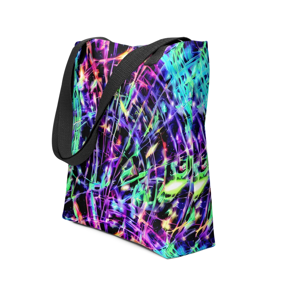 Neon Bamboo on Tote Bag — Front