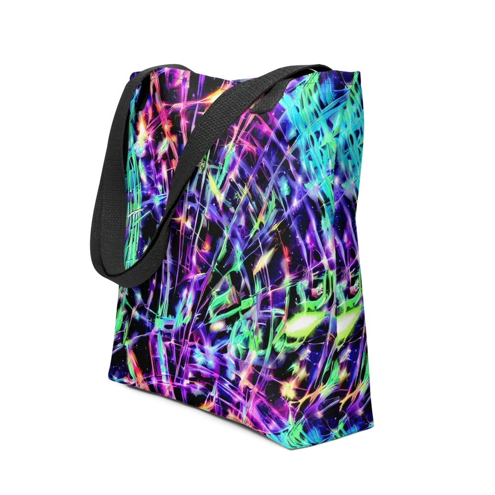 Neon Bamboo on Tote Bag — Front