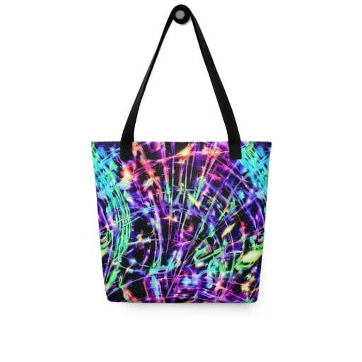 Neon Bamboo on a Tote Bag