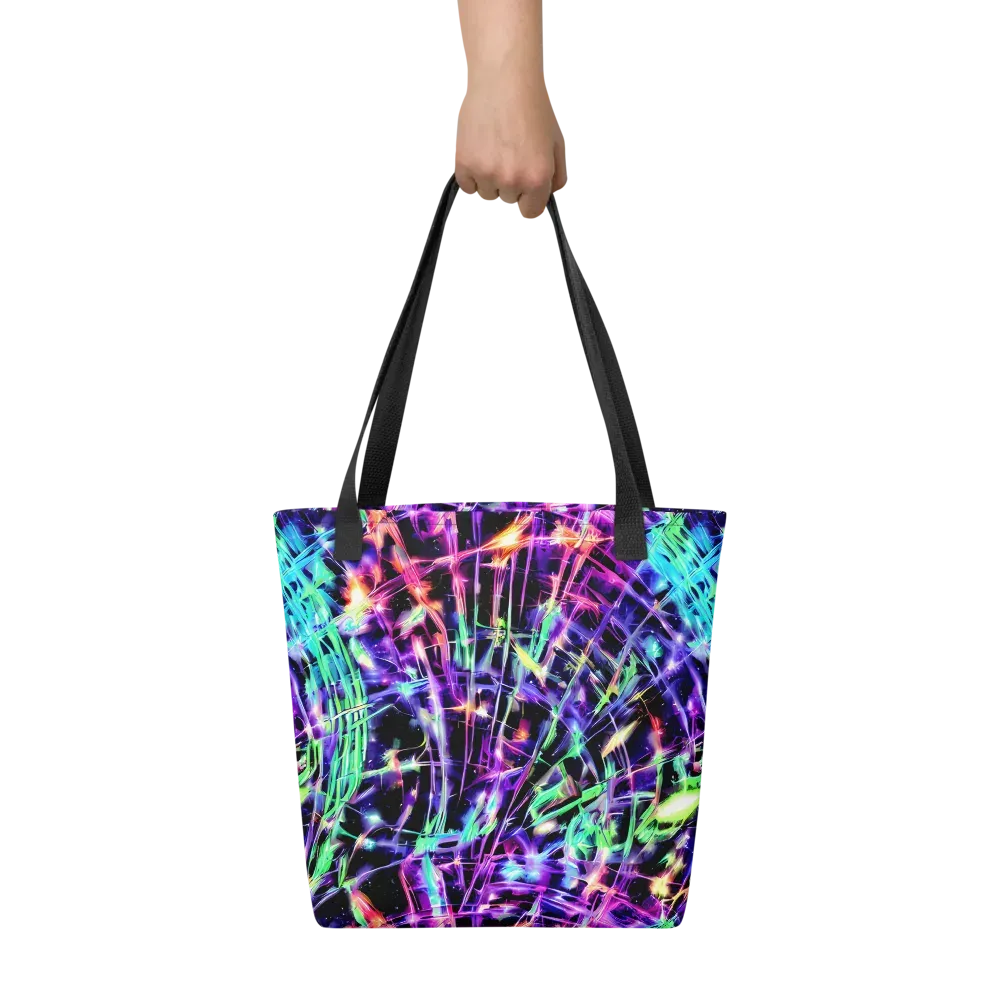Neon Bamboo on Tote Bag — Front