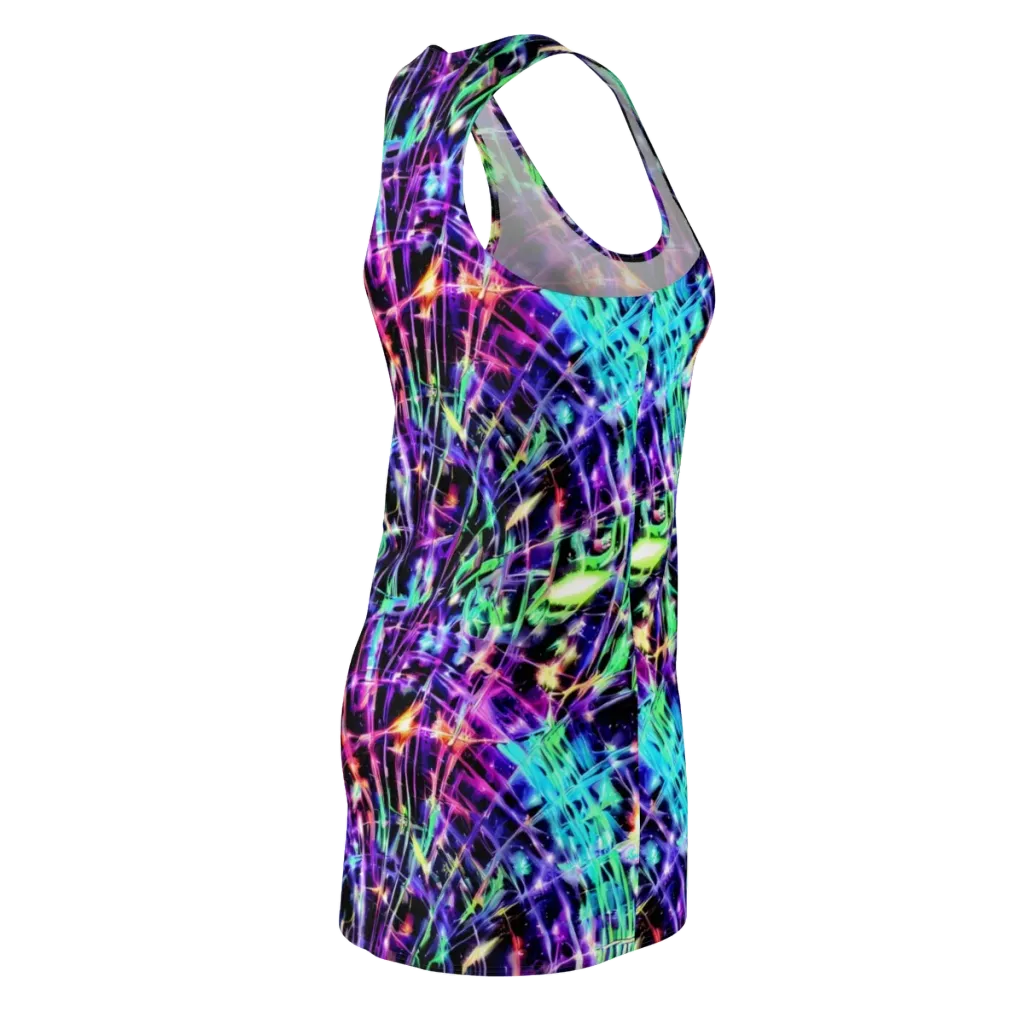 Neon Bamboo on Racerback Dress — Back Side