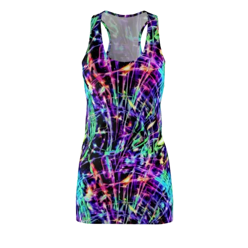 Neon Bamboo on a Racerback Dress
