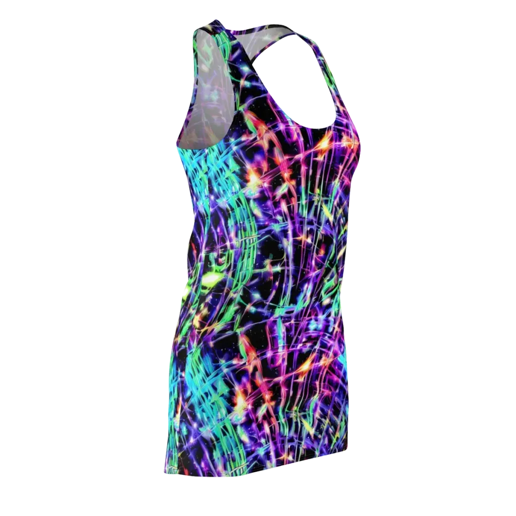 Neon Bamboo on Racerback Dress — Front Side