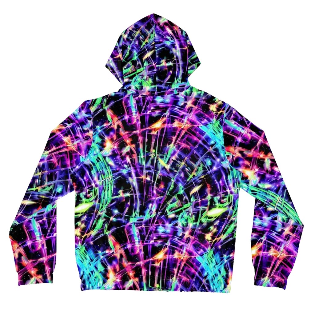 Neon Bamboo on Women's Full-Zip Hoodie — Back