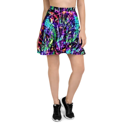 Neon Bamboo on a Skater Skirt