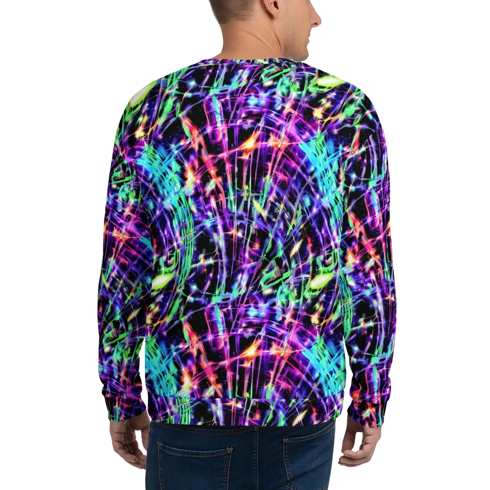 Neon Bamboo on Sweatshirt — Back