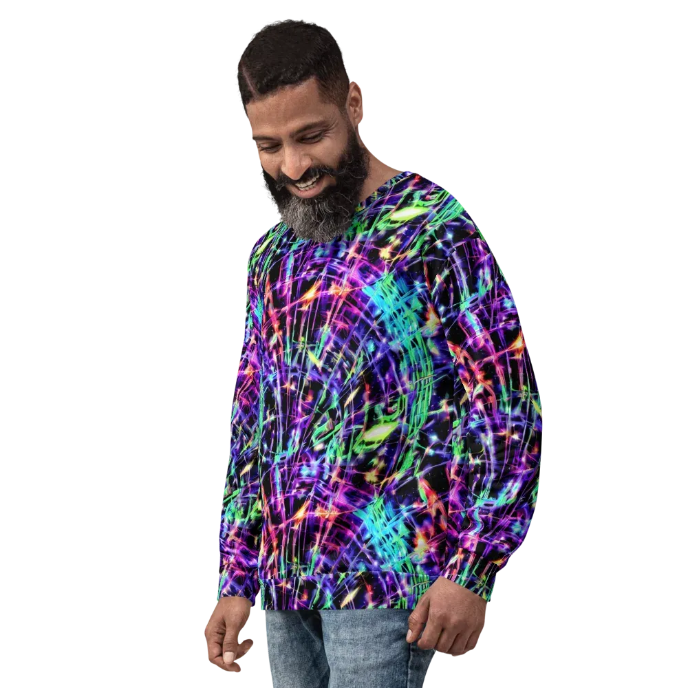 Neon Bamboo on Sweatshirt — Left Front