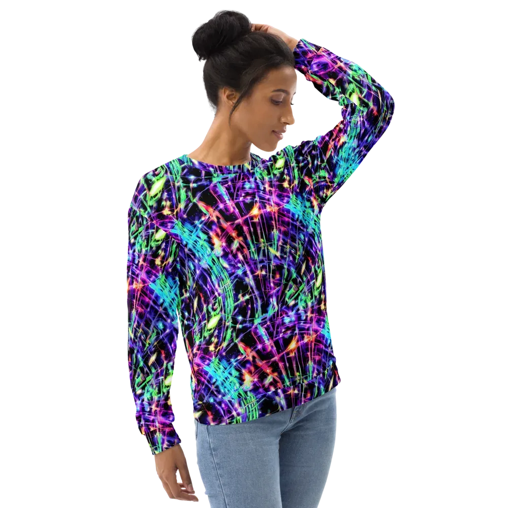 Neon Bamboo on Sweatshirt — Right Front