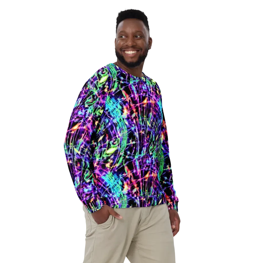Neon Bamboo on Sweatshirt — Front