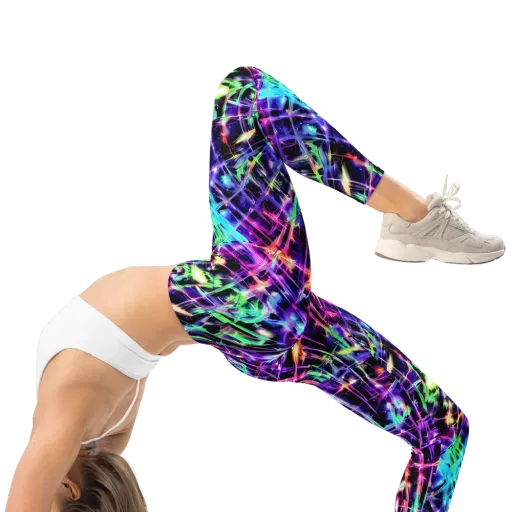 Neon Bamboo on a Leggings