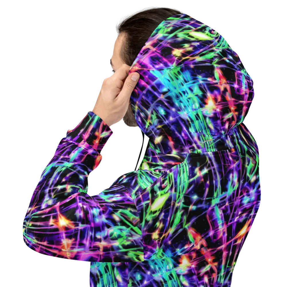 Neon Bamboo on Hoodie — Back
