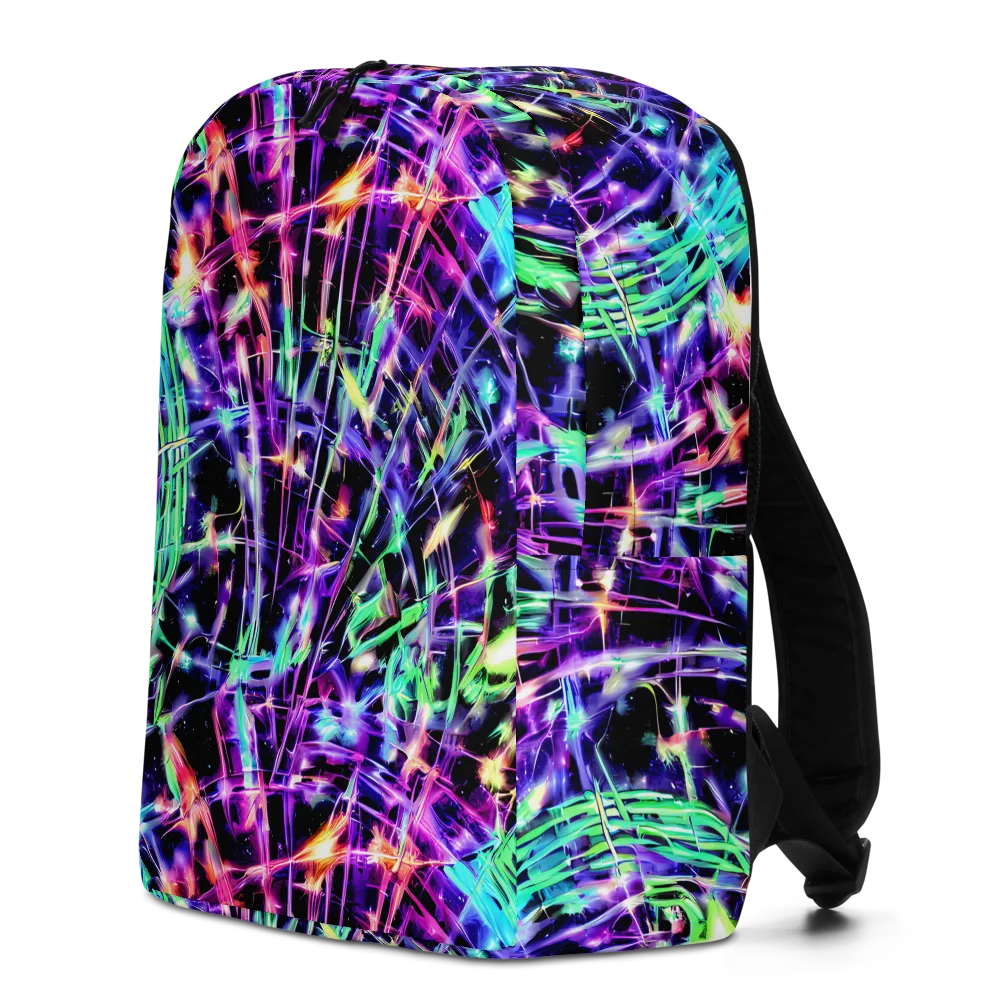 Neon Bamboo on Minimalist Backpack — Left