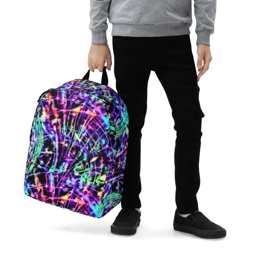 Neon Bamboo on a Minimalist Backpack
