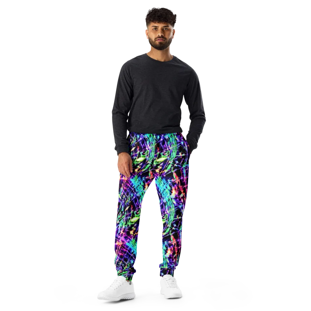 Neon Bamboo on Men's Joggers — Front