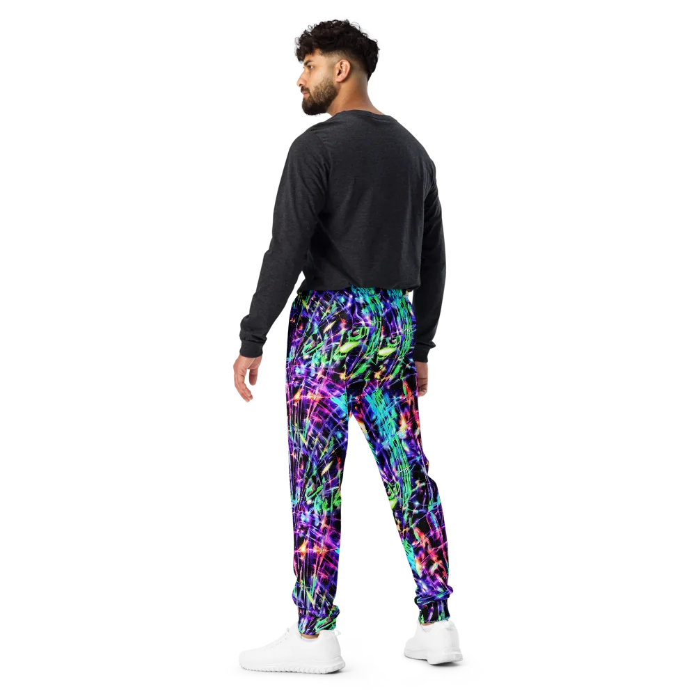 Neon Bamboo on Men's Joggers — Back