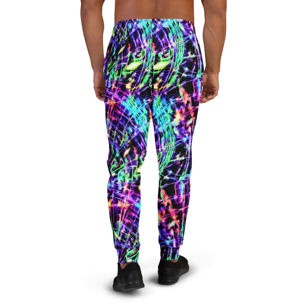 Neon Bamboo on Men's Joggers — Back