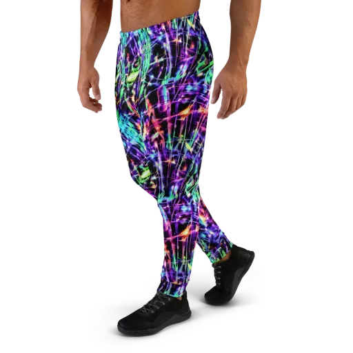 Neon Bamboo on a Men's Joggers