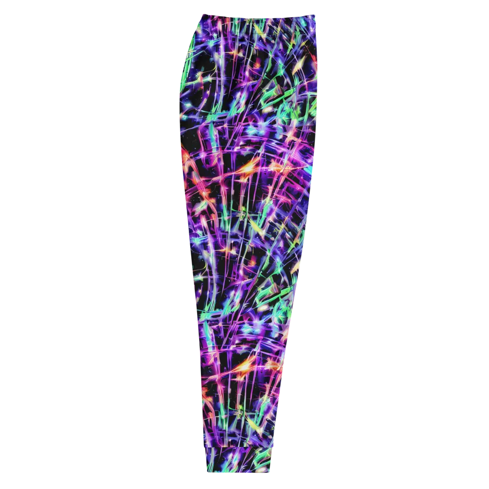 Neon Bamboo on Men's Joggers — Right