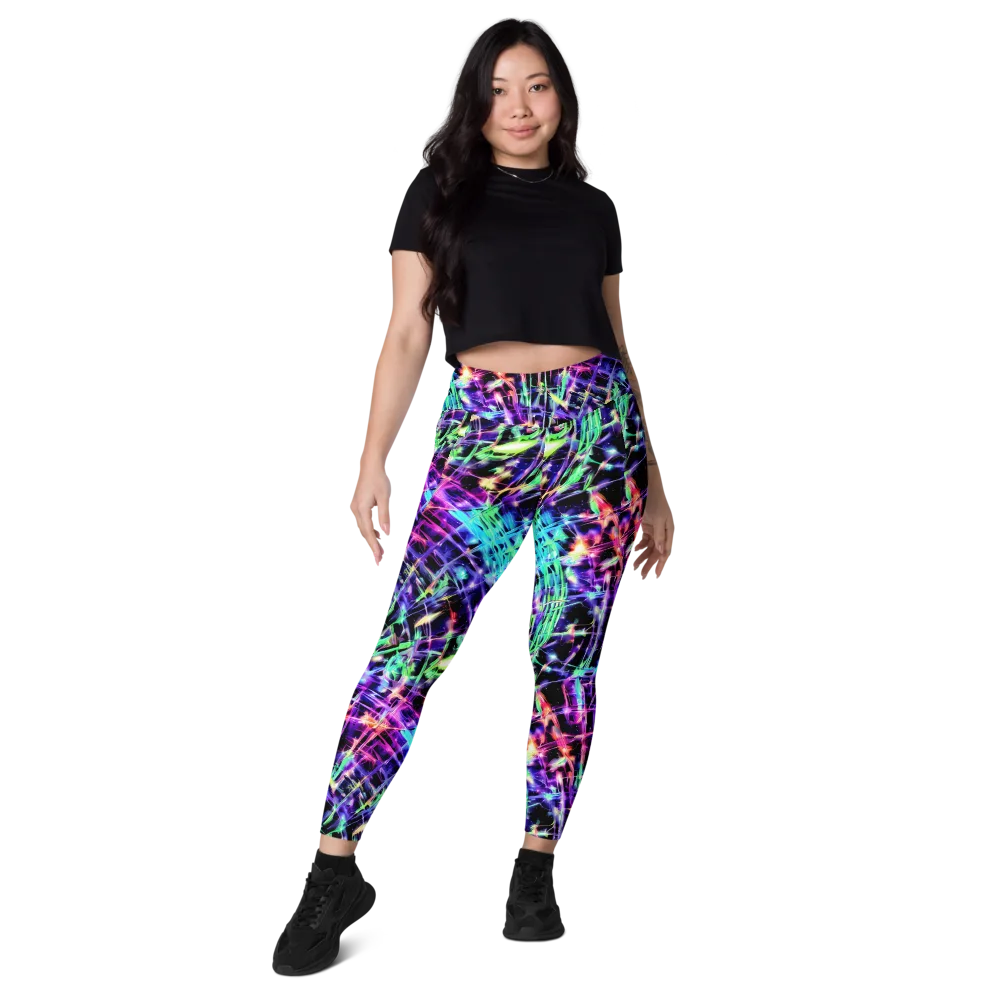 Neon Bamboo on Leggings with Pockets — Front