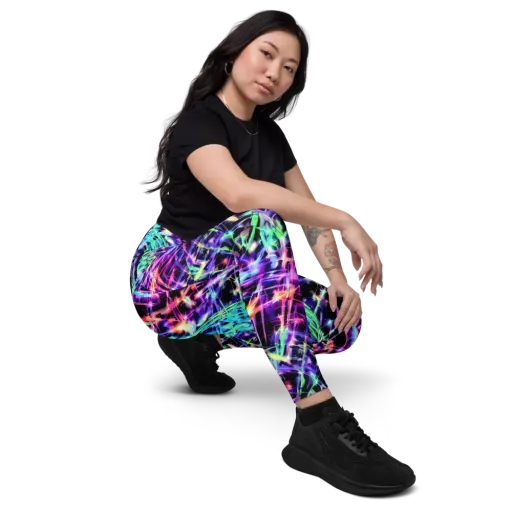 Neon Bamboo on a Leggings with Pockets