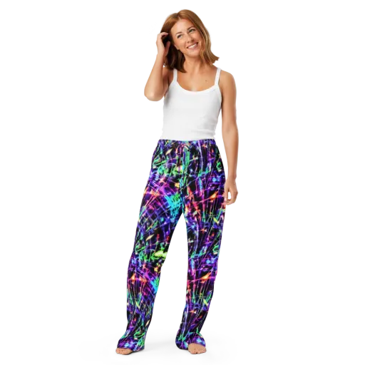 Neon Bamboo on a Women's Pajama Pants