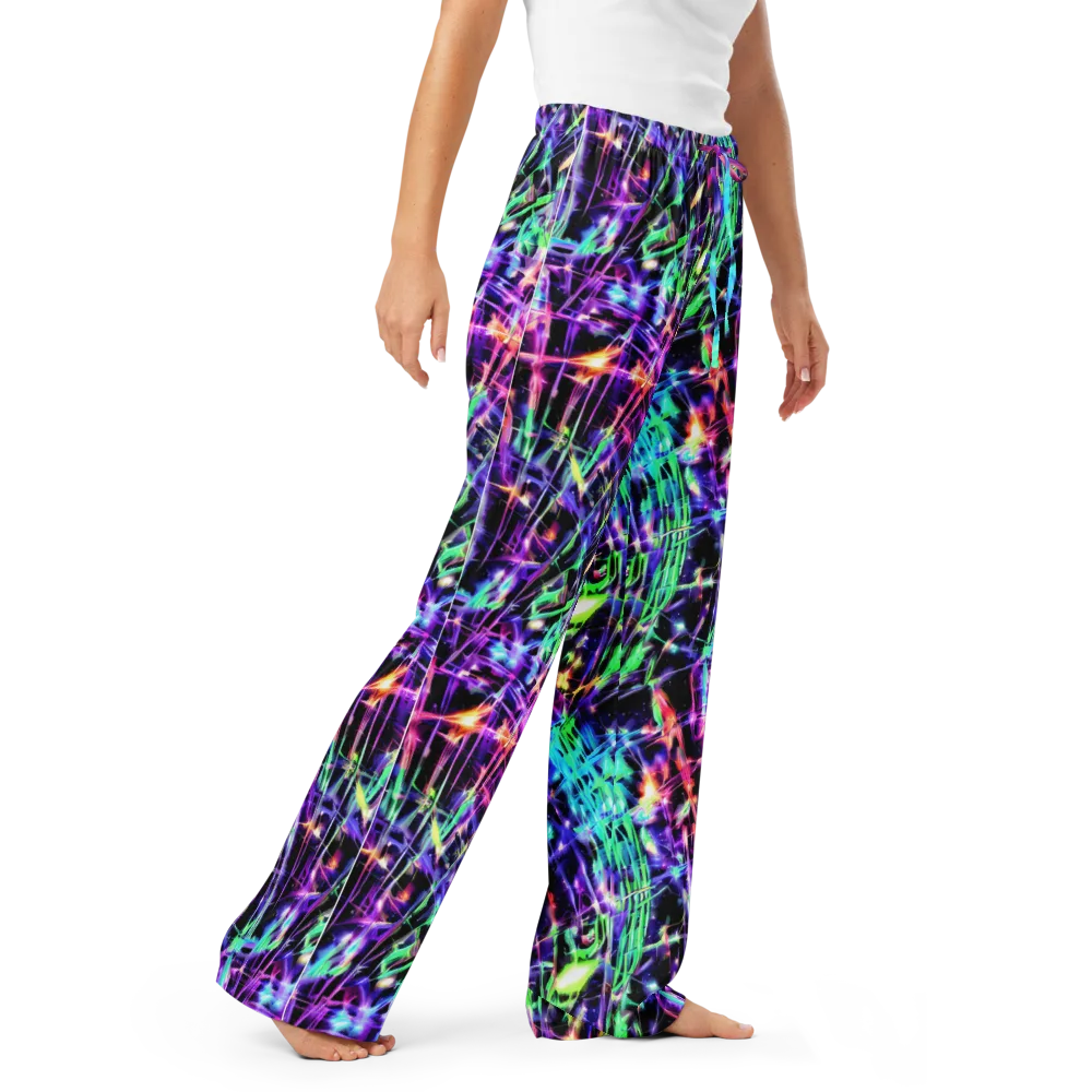 Neon Bamboo on Women's Pajama Pants — Right Front