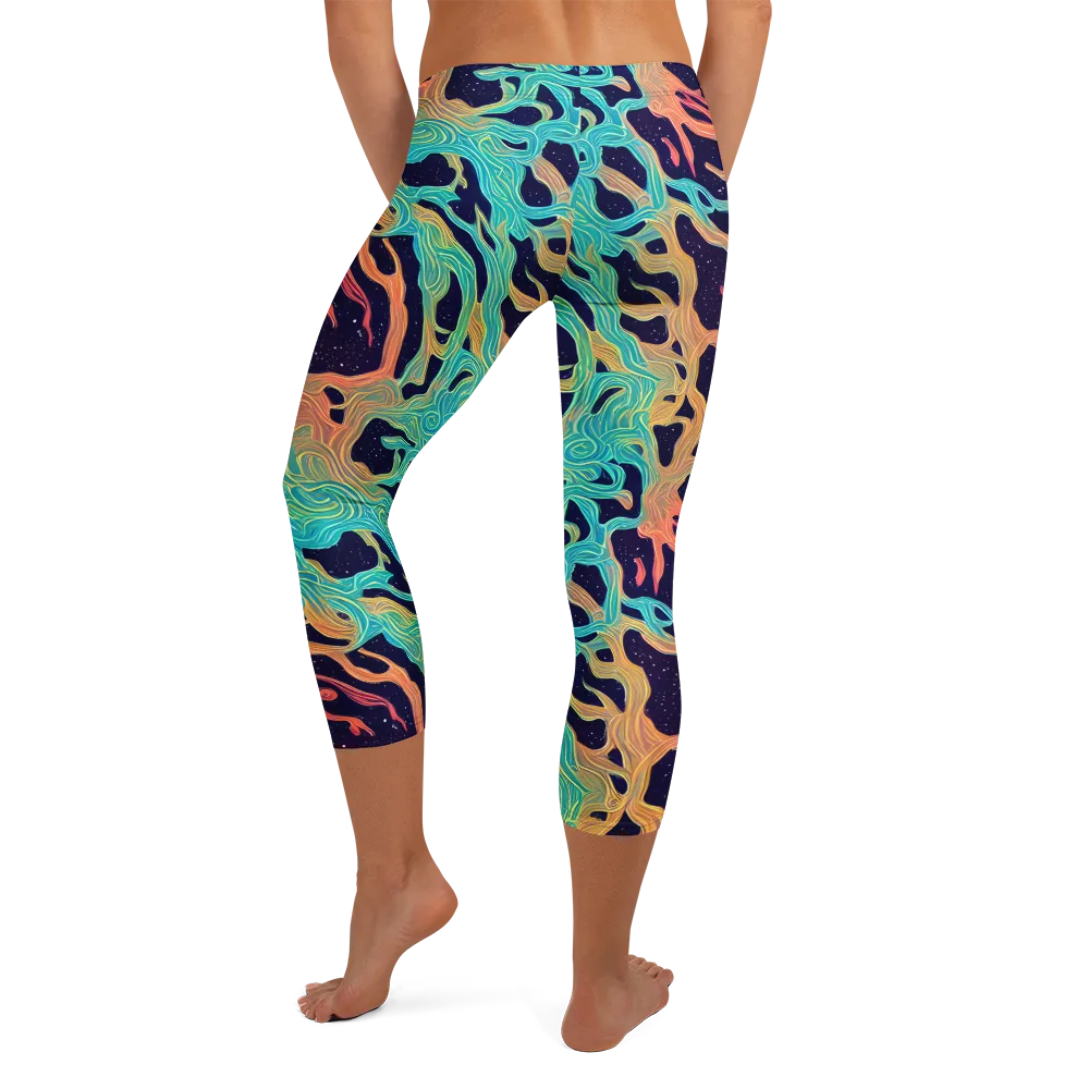 Astral Tides on Capri Leggings — Back