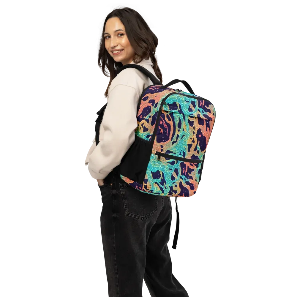 Astral Tides on Utility Backpack — Back