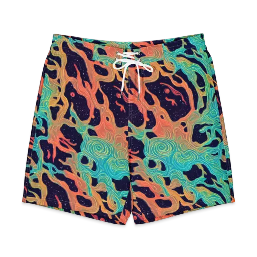 Astral Tides on a Men's Board Shorts