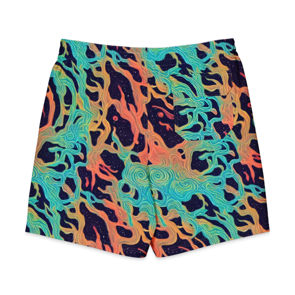 Astral Tides on Men's Board Shorts — Back