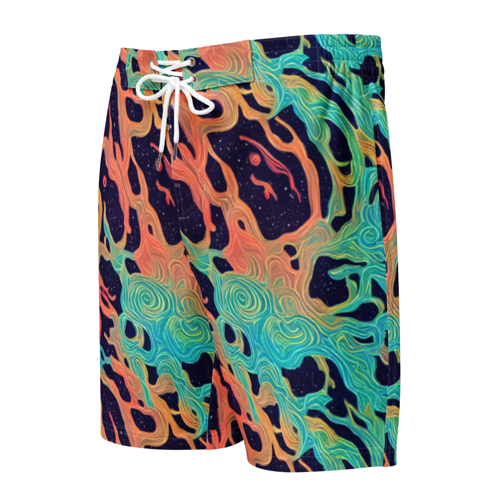 Astral Tides on Men's Board Shorts — Front