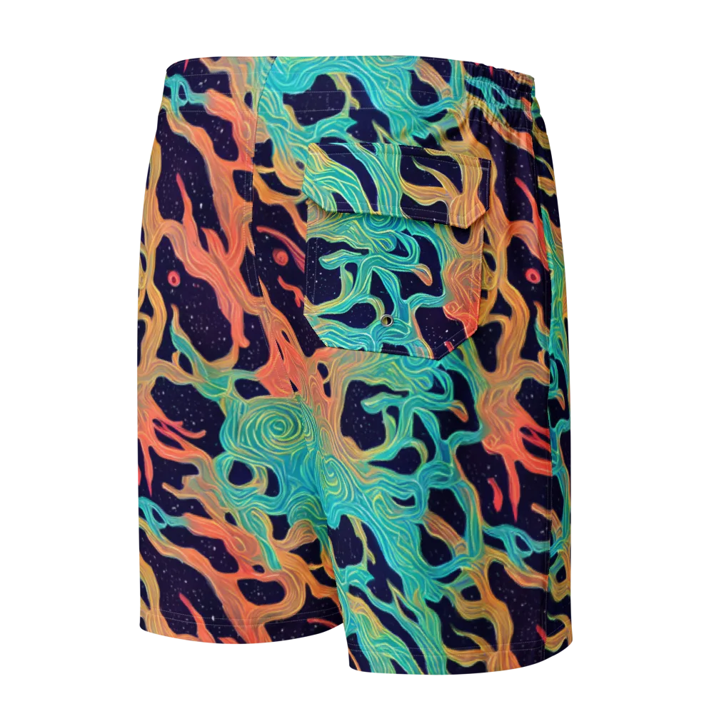 Astral Tides on Men's Board Shorts — Back