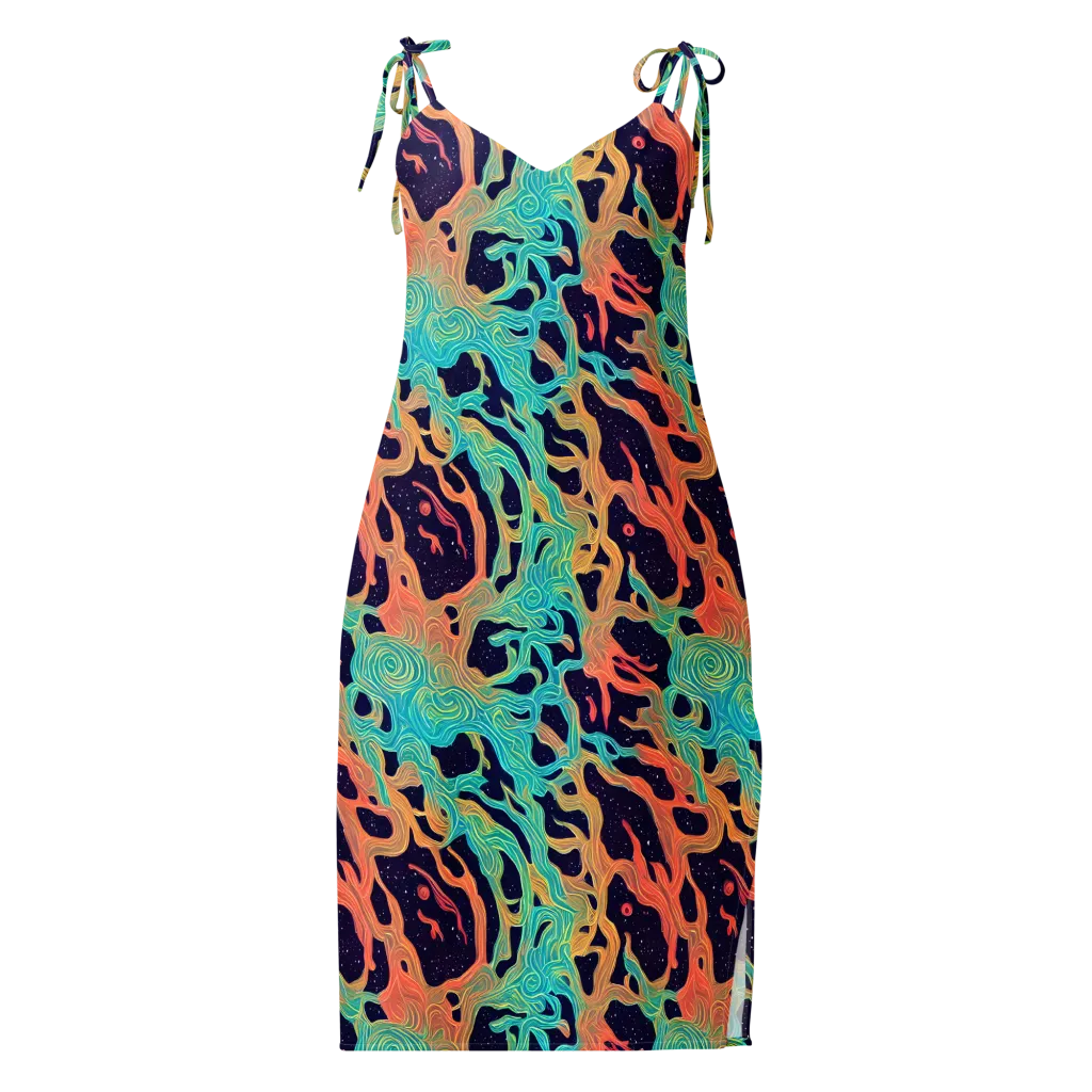Astral Tides on Slip Dress — Front