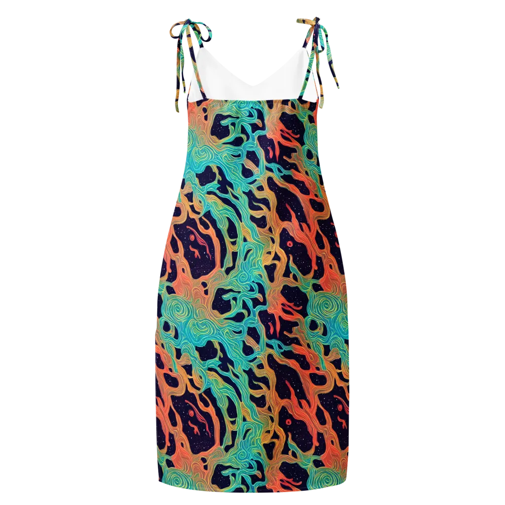 Astral Tides on Slip Dress — Back
