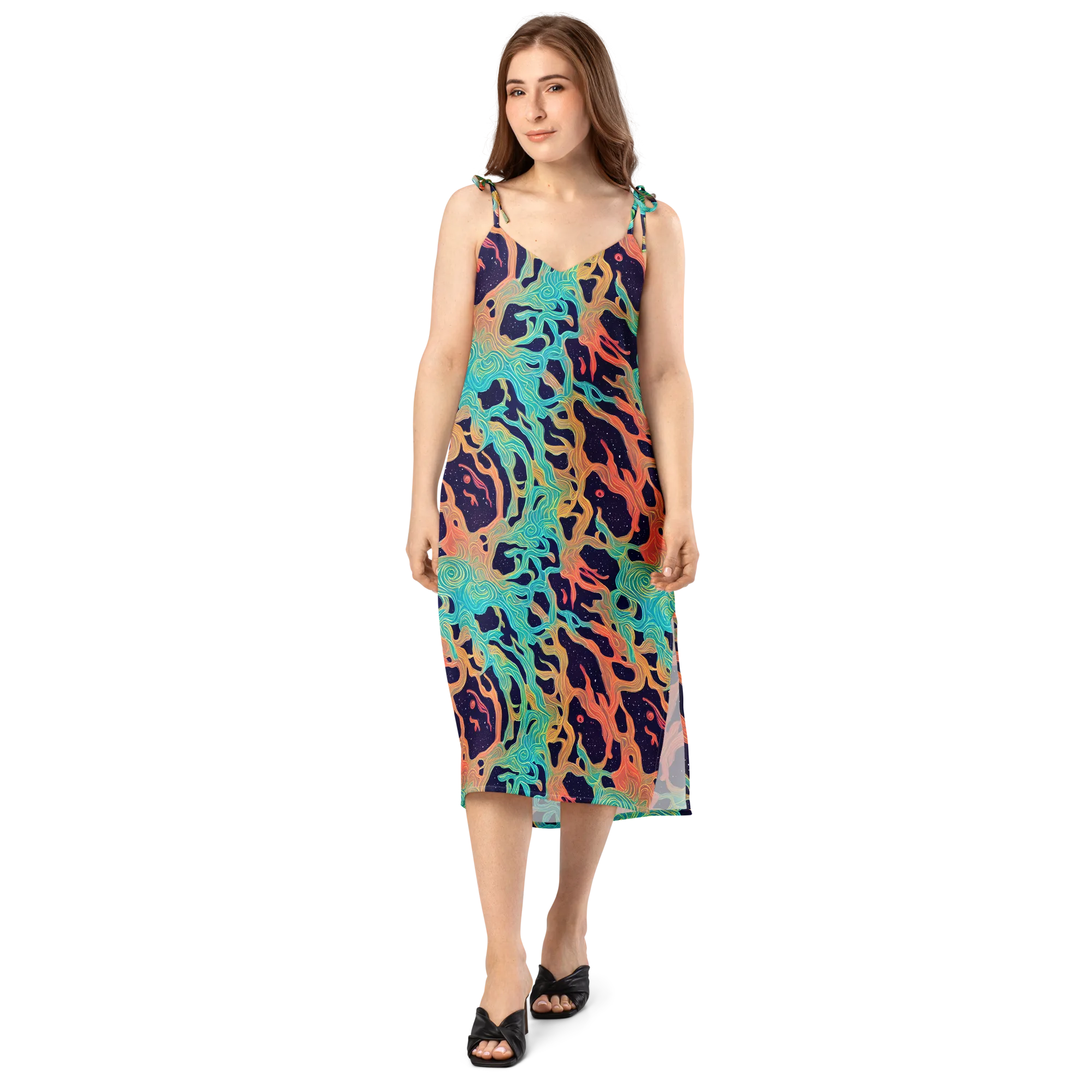 Astral Tides on Slip Dress — Front