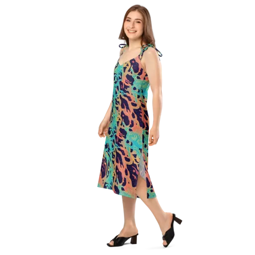 Astral Tides on a Slip Dress