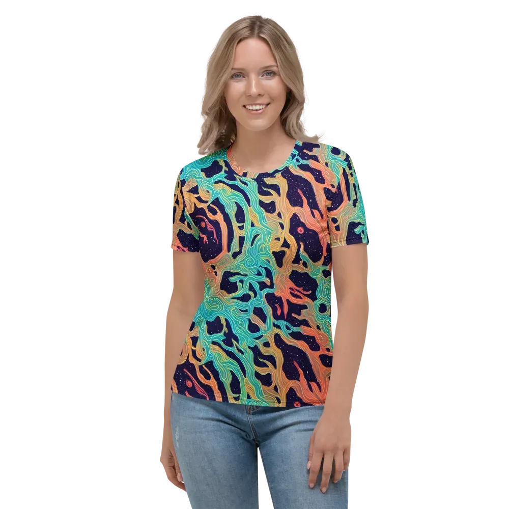 Astral Tides on Women's Crew Neck T-Shirt — Front