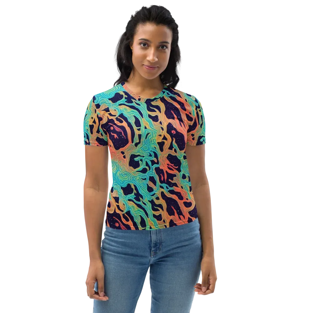 Astral Tides on Women's Crew Neck T-Shirt — Front