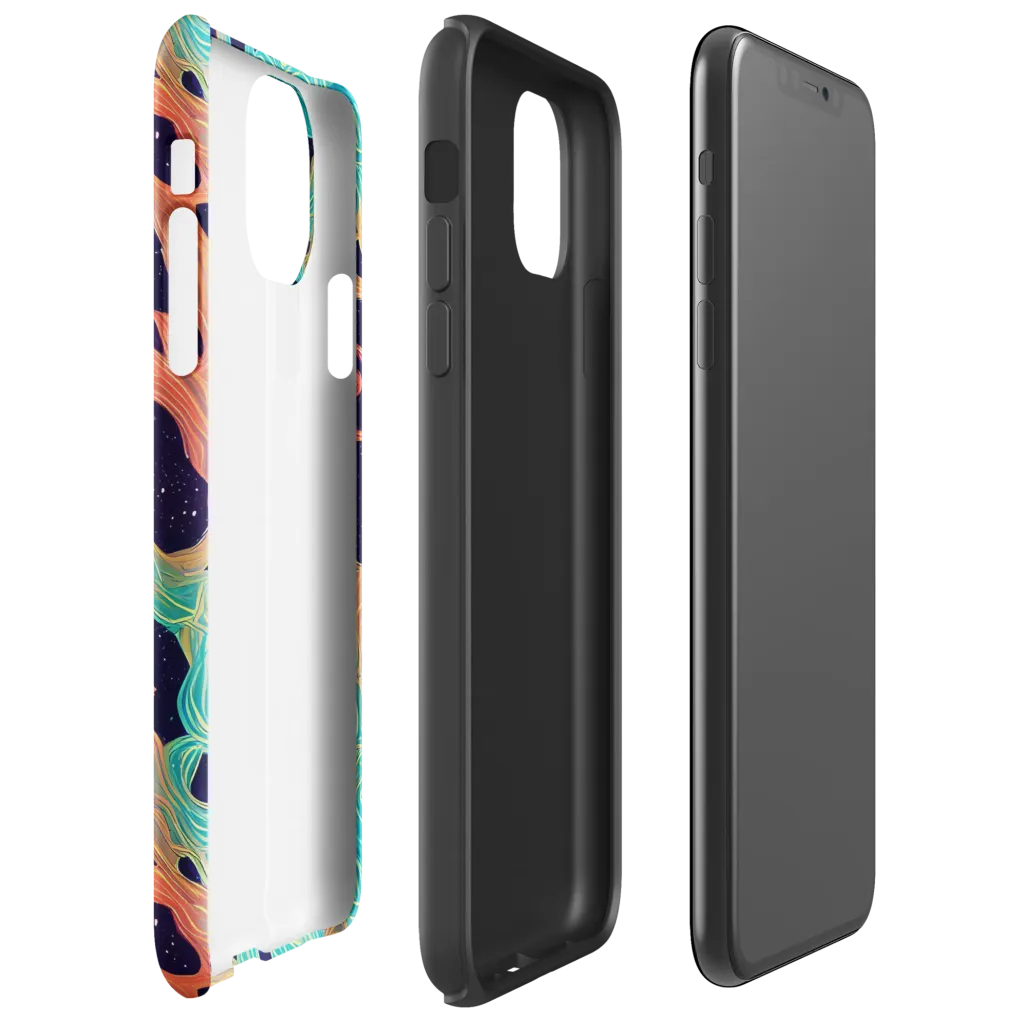 Astral Tides on Tough Case for iPhone® — Right