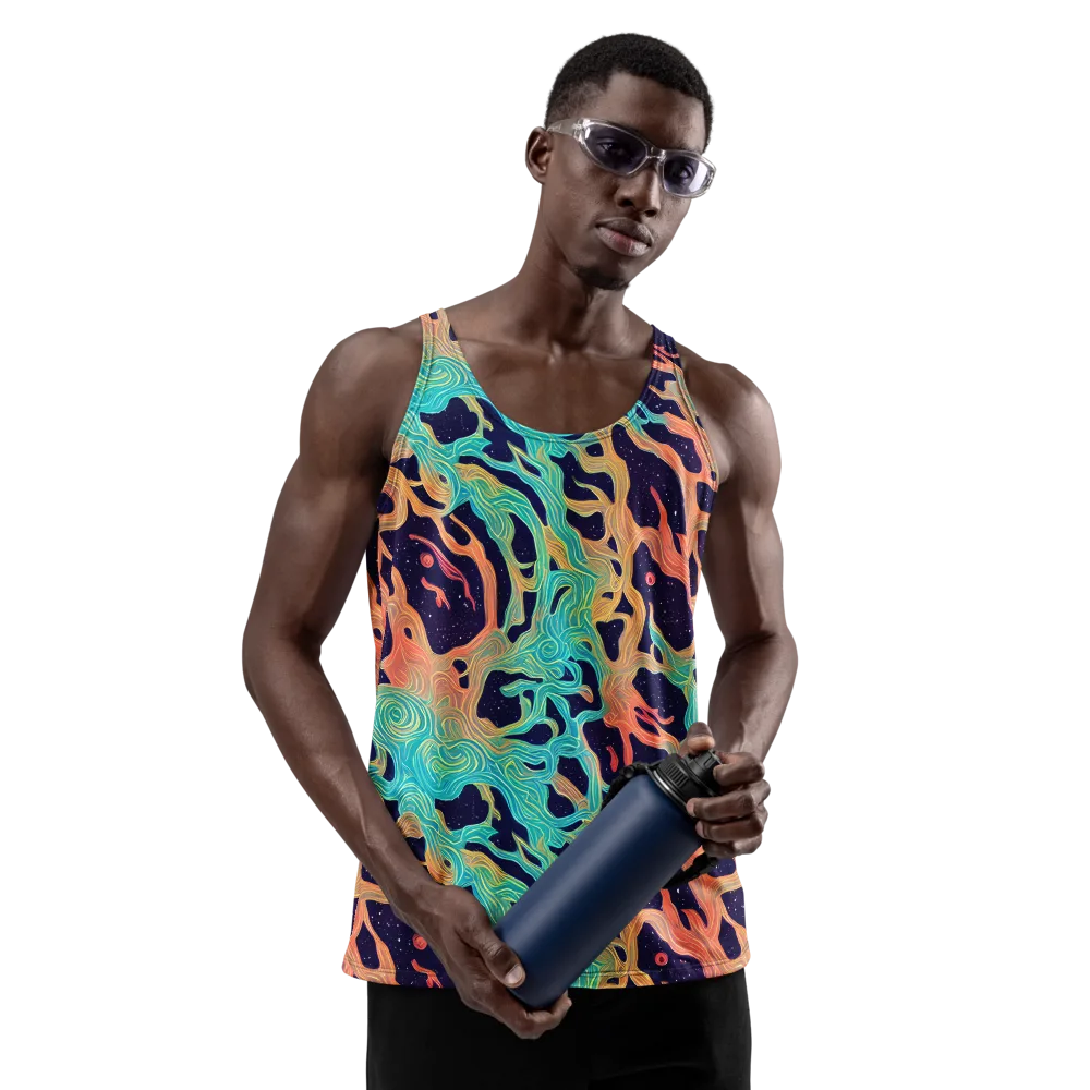 Astral Tides on Men's Tank Top — Front