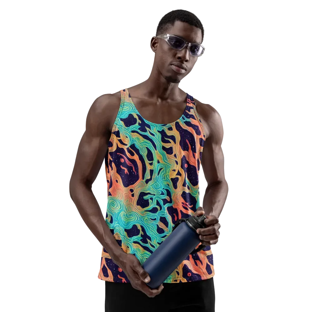 Astral Tides on Men's Tank Top — Front