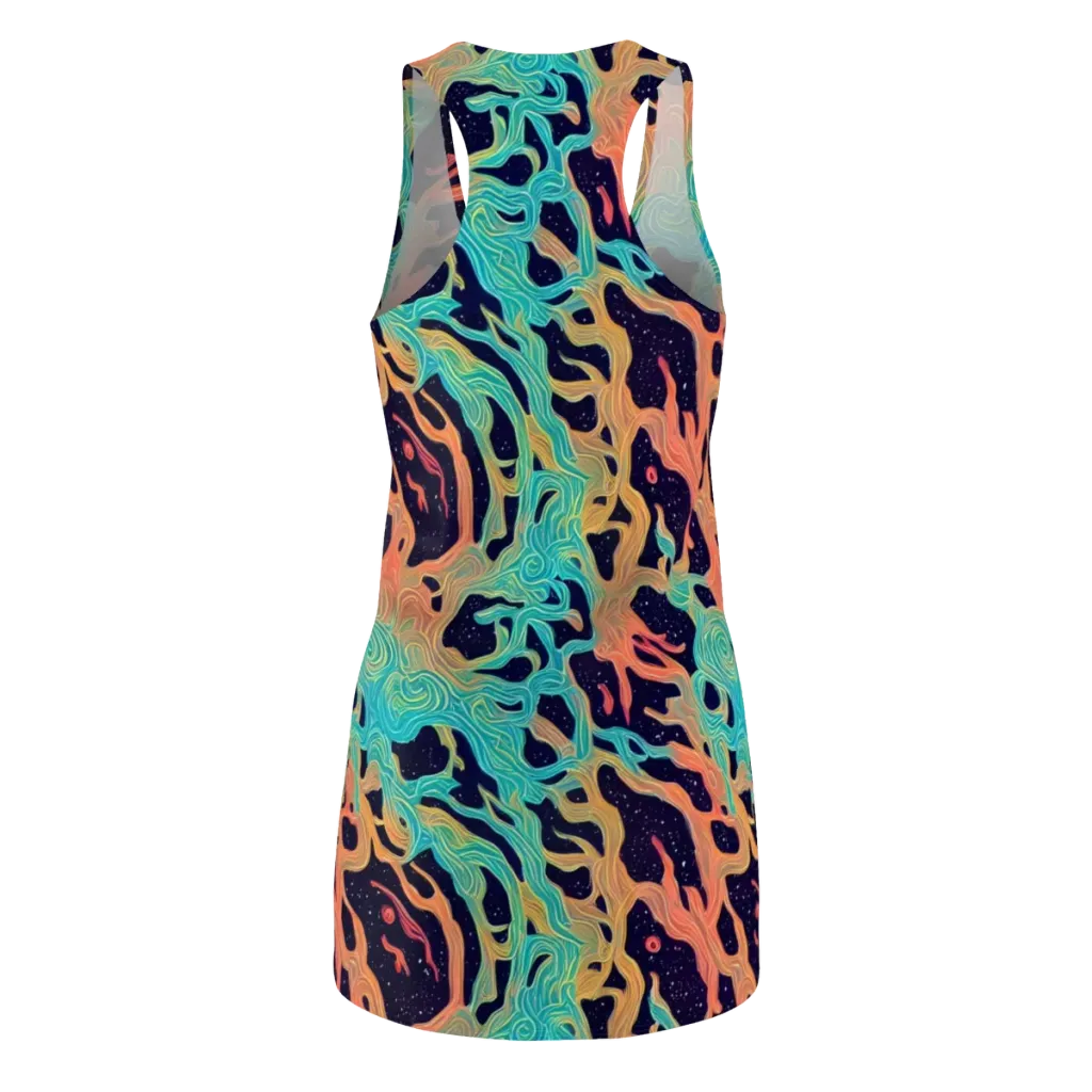 Astral Tides on Racerback Dress — Back