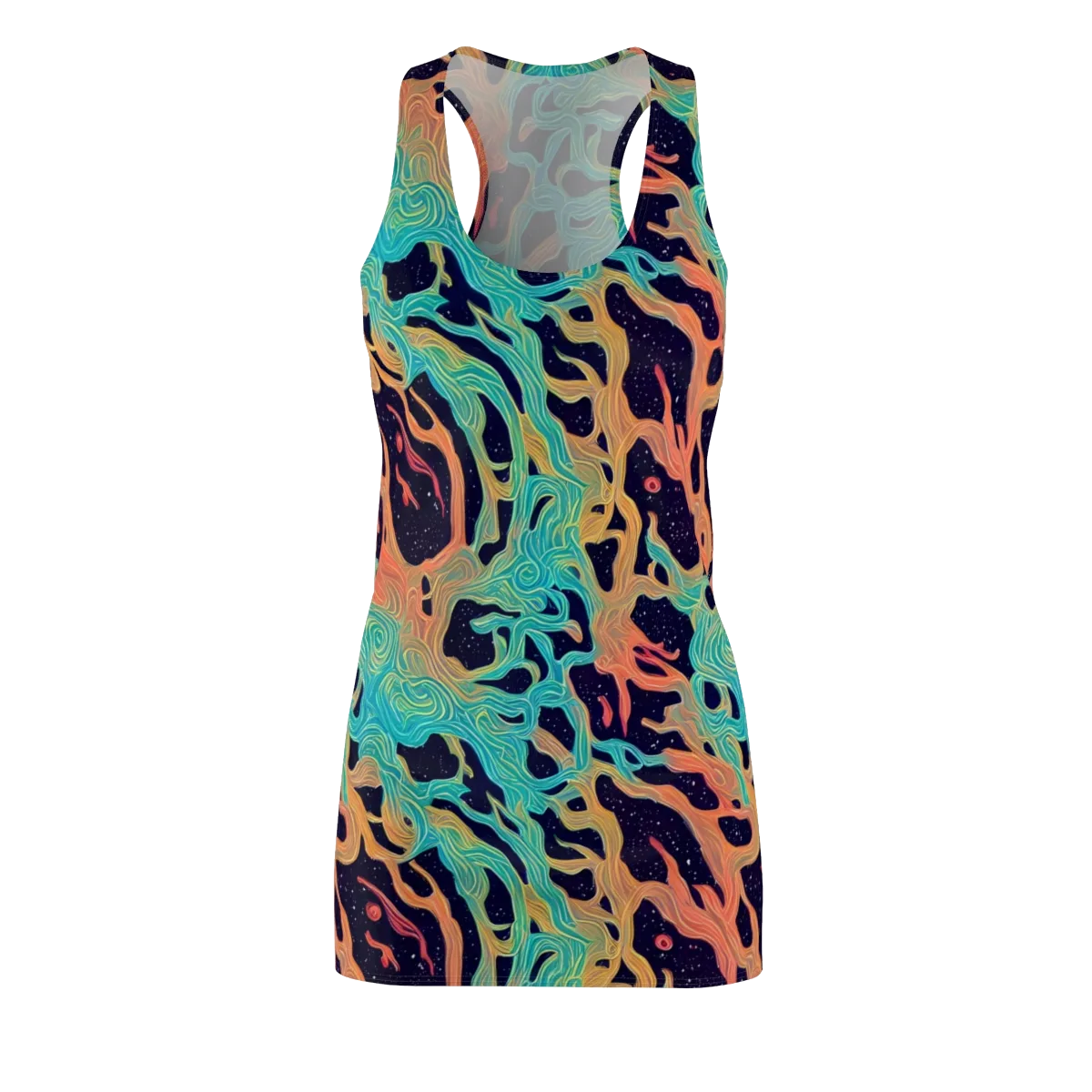 Astral Tides on Racerback Dress — Front