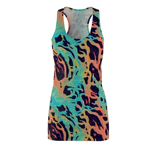 Astral Tides on a Racerback Dress